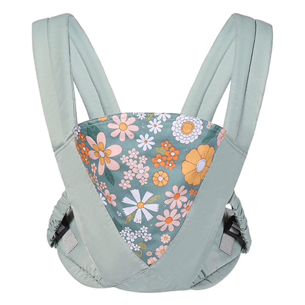 1Pc Baby Carrier Double Shoulder Infant Sling Hip Seat Double-Shoulder Sling: Light Green