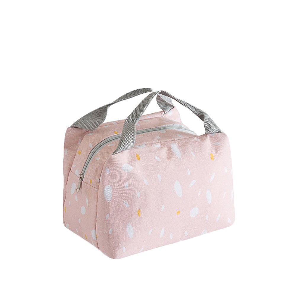 Portable Lunch Bag Women Thermal Insulated Lunch Box Tote Cooler Handbag Bento Pouch Dinner Container School Food Storage Bags
