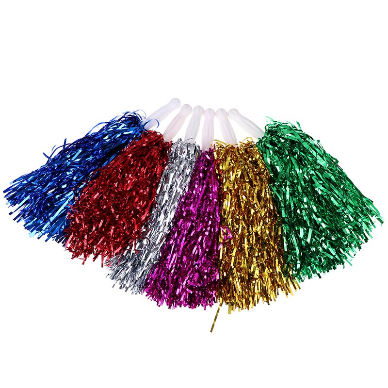 20CM Cheer Dance Sport Competition Cheerleading Pom Poms Flower Ball For for Football Basketball Match Pompon Children Use