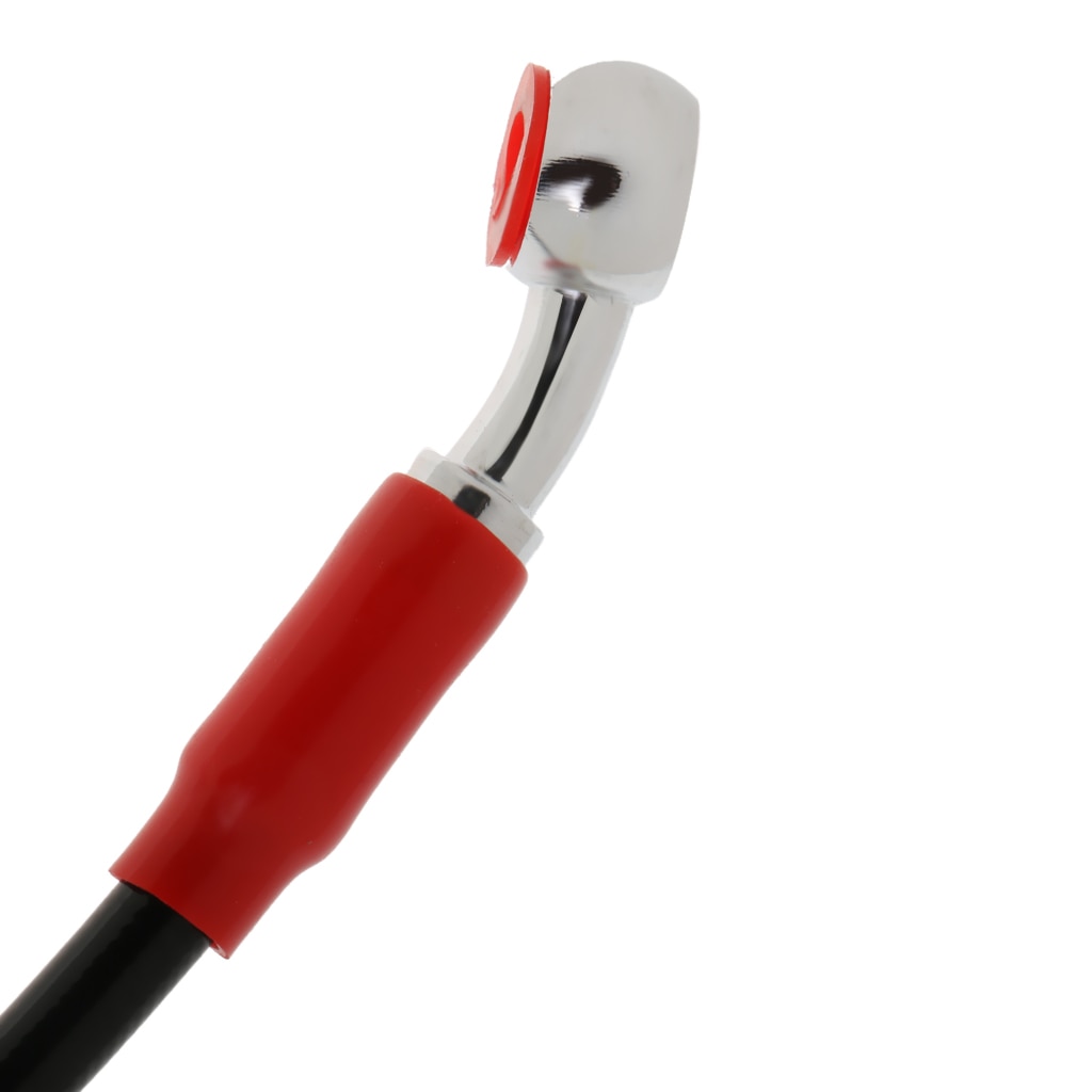 45Cm Motorfiets Rem Olie Slang Lijn Roestvrij Staal Gevlochten Kabel Zwart