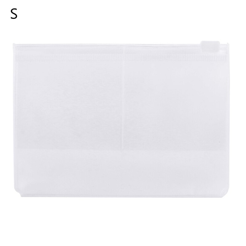 Travel Notebook PVC Zipper Bag Card Passport Organizer Waterproof Storage Holder: S