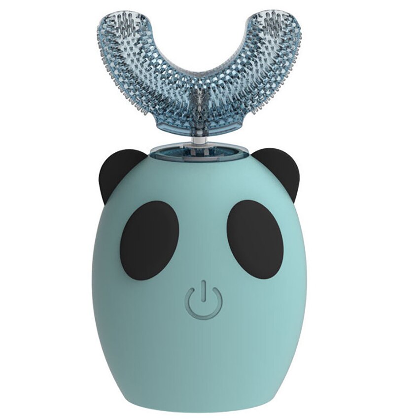 LED Light Teeth Whitening 360 Degree Ultrasonic Electric Toothbrush for Adults, Kids, Rechargeable, 3 Cleaning Modes, Waterproof: Light Green