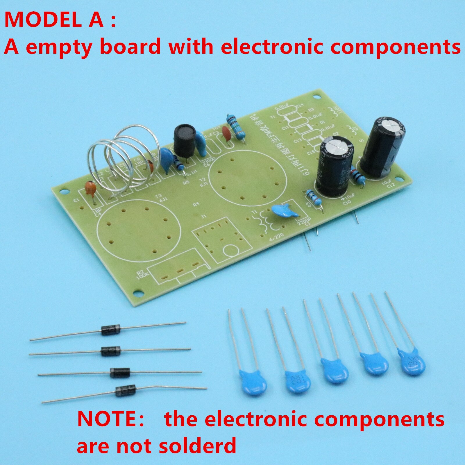 110V 220VElectronic Vacuum Tube Super Regenerative FM Tube Radio Receiver Kits 6J1+6J1DIY Entry-level preferred product