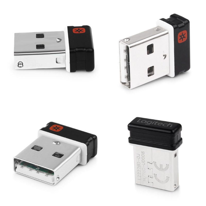 Récepteur Dongle sans fil, adaptateur USB pour Logitech-souris clavier 6 appareils Mini,
