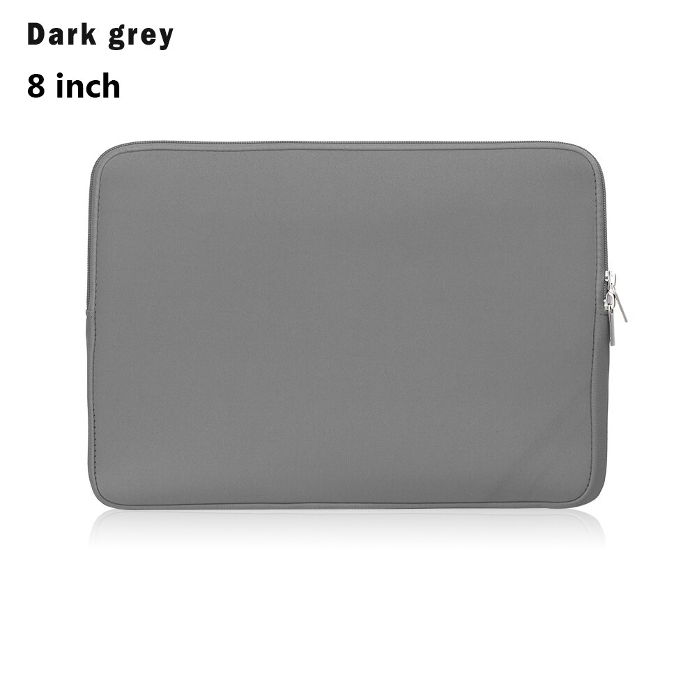 Antiurto Cassa Del Manicotto Tablet Sacchetto Della Copertura di Protezione Del Sacchetto Per Apple iPad mini Air Pro 9.7 10.5 Samsung Galaxy Tab Huawei mediaPad: 8 inch Dark Grey