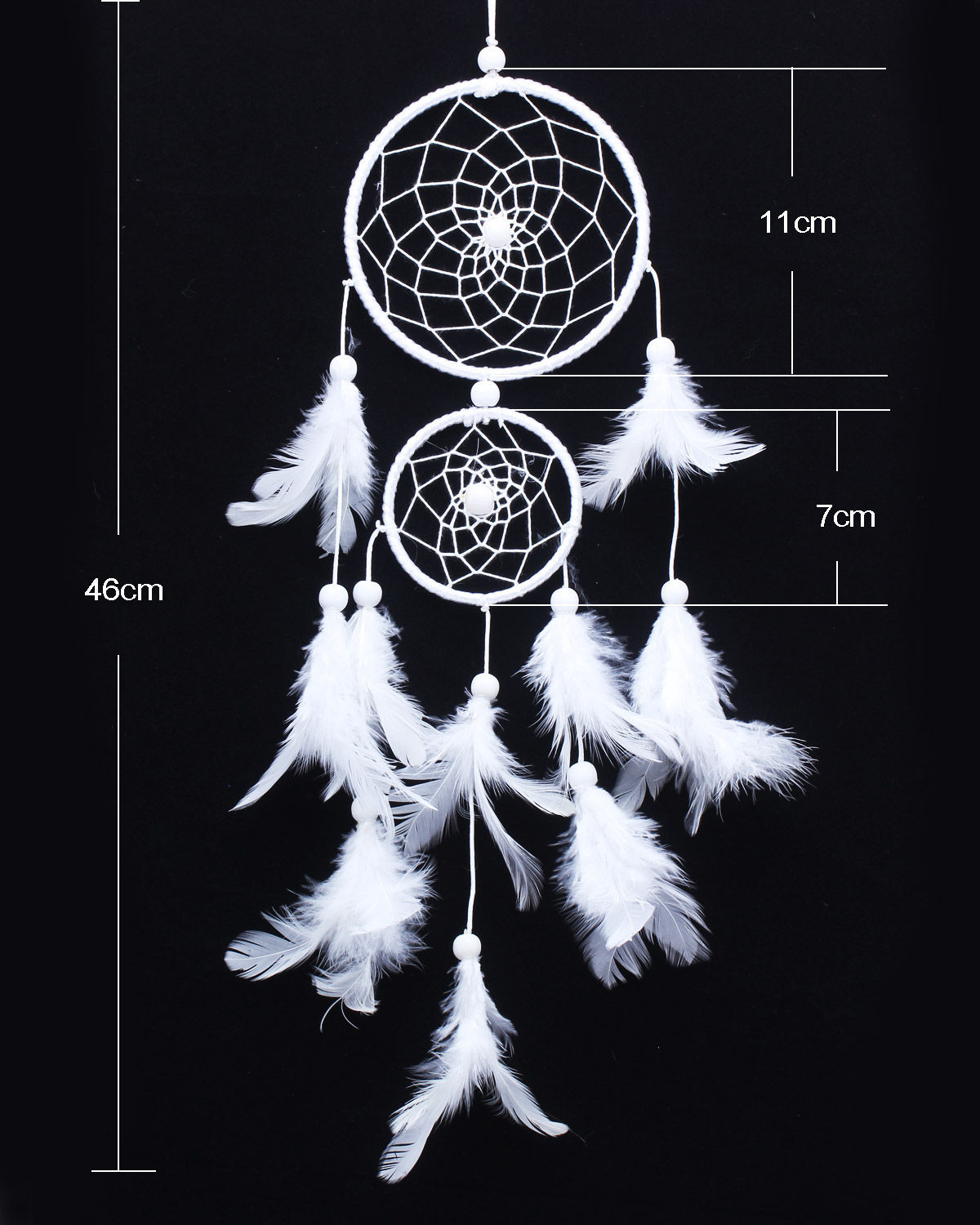 atrapasueños decoración de la habitación tejido de plumas atrapar el ángulo del sueño atrapasueños campanas de viento mascota religiosa de estilo indio: Verde claro