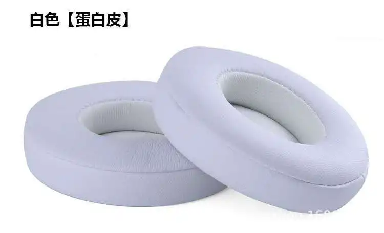 Vervangende Oorkussen Oorkussens Voor Solo 2 3 Draadloze Oorkussentjes Oordopjes Voor Beats Solo3 Draadloze Koptelefoon Oorkussens Zwart Printen: WHITE