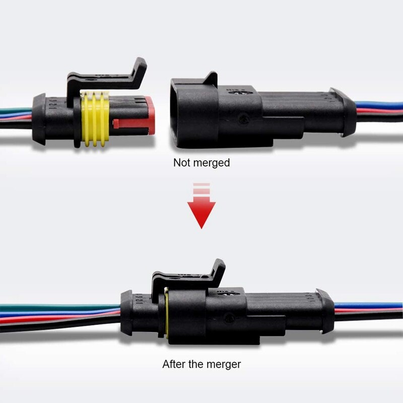 Connector,Way 16 AWG Wire,Waterproof Wire 1.5mm Series Terminal Connector,Suitable for Car Truck(6 Kit)