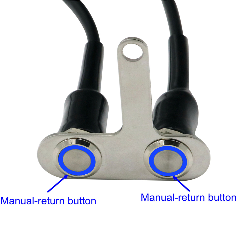 MotoLovee Edelstahl LED Motorrad Schalter AUF-aus Lenker Einstellbare Halterung Wasserdichte Schalter Geschmack DC12V Nebel Licht: B2