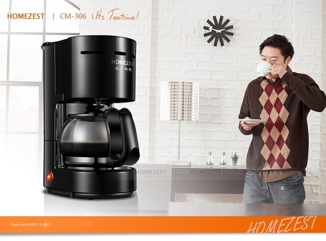 Electric American Drip Coffee Machine Tea Maker 0.65L Automatic Household Mini Protable Coffee Makers