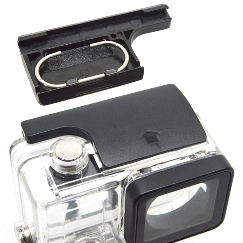Hebilla de plástico para cámara Go pro Hero 3 + 4, accesorios para Gopro, cierre de Clip para puerta trasera, carcasa impermeable