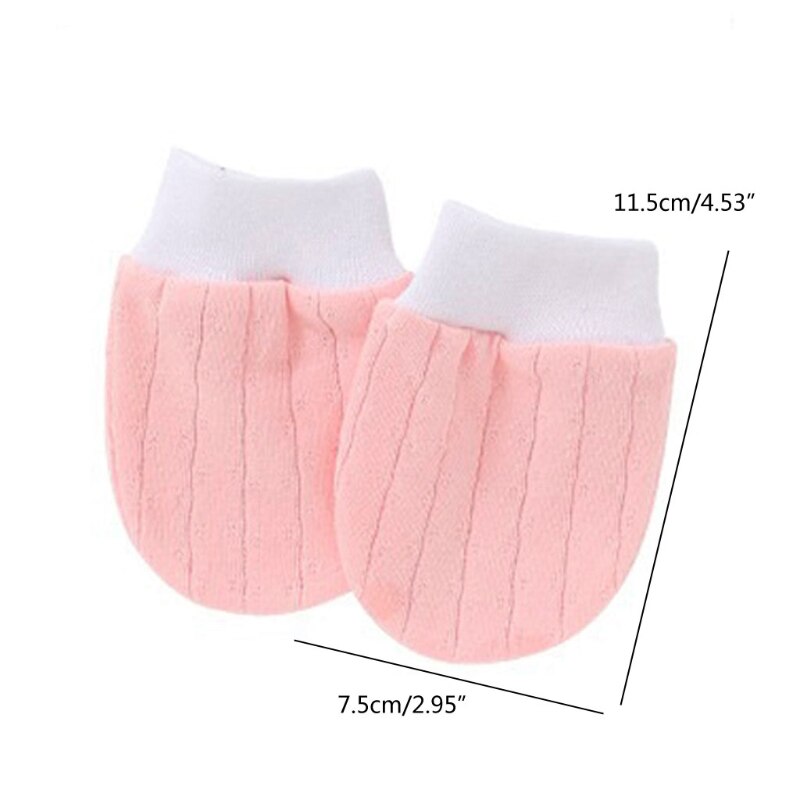 1 paar Baumwolle Baby Anti Kratzen Handschuhe Neugeborenen Handschuhe Schutz Gesicht Fäustlinge Halten Finger Kleinkind Zubehör