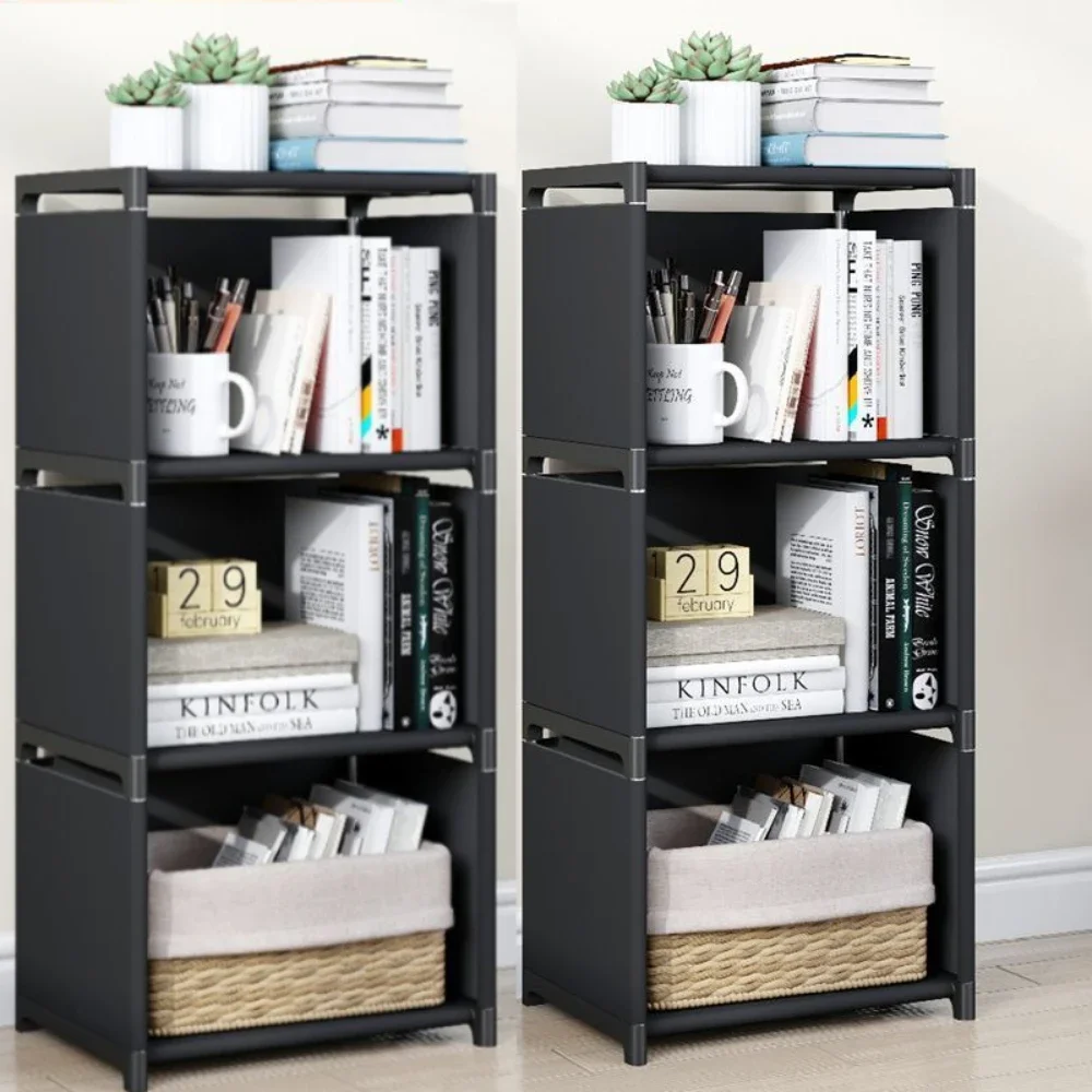 Eenvoudige boekenplank Meerlaagse boekenkast Eenvoudige montage Boekenkast Vierkante opbergplank Woonkamer en studeerkamer Opbergplank