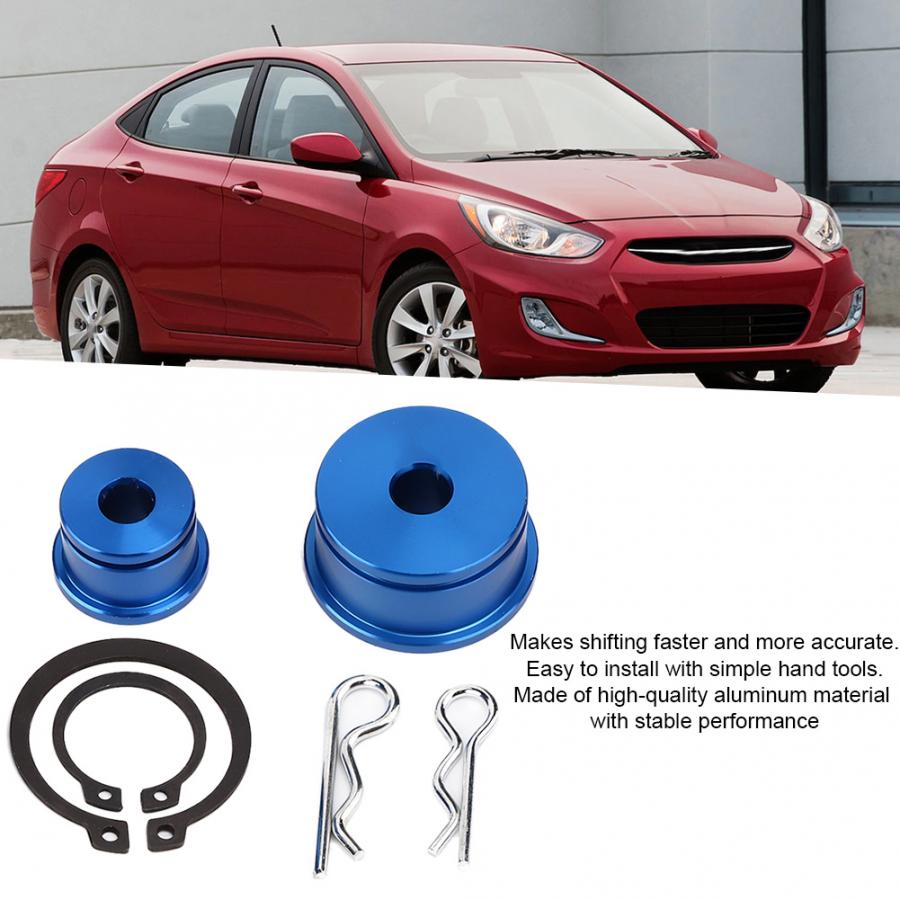 Shifter Cable Bushings Aluminum Fit for Hyundai Veloster Turbo Turbo Transmission Cable Sleeve