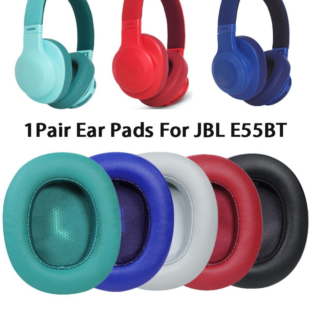 1 par ørepuder til gaming-headset, udskiftningspude til jbl  e55bt- hovedtelefoner, ørepuder i memory foam, bløde protein-ørekopper