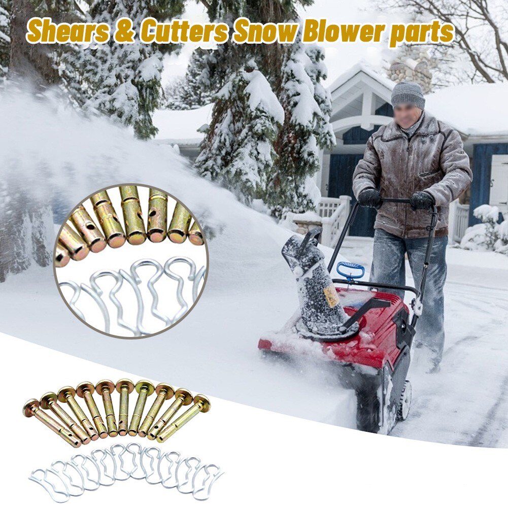 Goupilles de cisaillement pour souffleuse à neige, lot de 10 ou 20 pièces, pour artisan, 714 à 04040