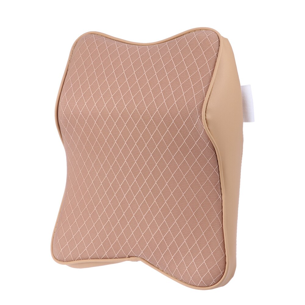 Universal Space Memory Car Auto Neck Pillow Headrest Head Restraint Car Seats Accessories (Beige): Default Title