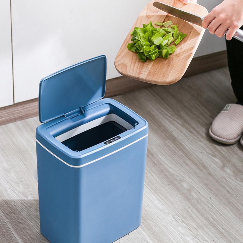 High Smart Waste Garbage Bin Wide Opening Sensitive Large Capacity Noiseless Smart Infrared Induction Rubbish Bin