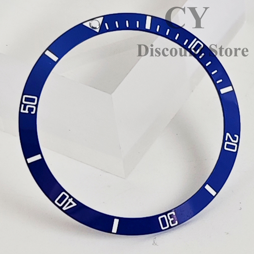 34mm Watch Bezel Insert Bezel Fit Automatic Watch Case For Ring Parts Automatic Watch Replacement: Multicolor