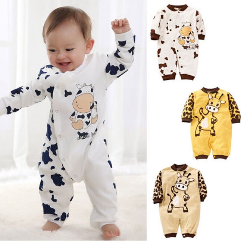 Vêtements de nuit chauds à manches longues pour bébé, motif Animal, tenue de jeu