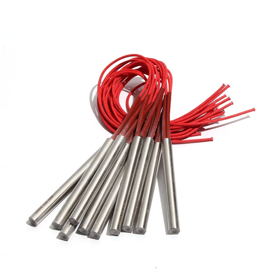 10 sztuk 12.5mm 98 ~ 115mm 201SUS pojedynczy klosz podwójna rura grzewcza 110V/220V/380V podgrzewacz rurowy 300/310/330/340/360W Element elektryczny