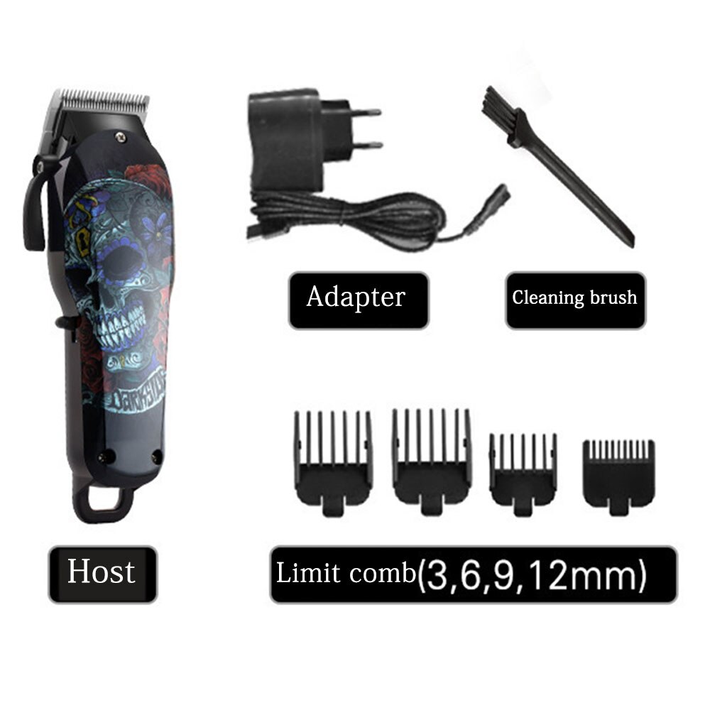 Electri Powerful Clipper Hair Mower Trimmer Beard Electric Shaver Haircut Hairstyle Cutting Motor Lithium Battery