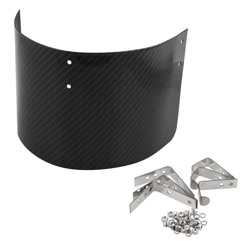 Universale 2.5-5 "Cono in Acciaio Inox Titanio Argento colorato in fibra di carbonio di Calore scudo Coperchio del Filtro di Aspirazione dell'aria