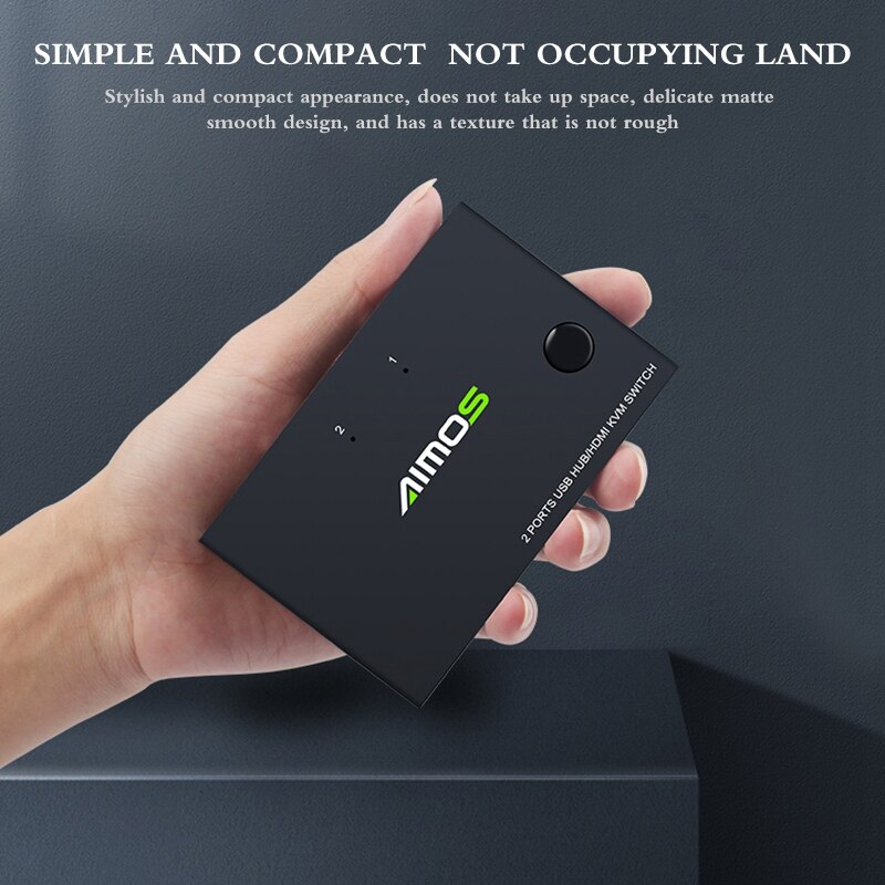 -USB Hdmi KVM Switch Sharing Keyboard Mouse Printer 4K USB HDMI KVM Switch Box Video Display USB Switcher Splitter