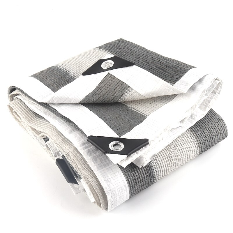 Grey Stripes Balcony Fence Screen Stair Rail Mesh Anti-UV Windproof Apartment Balcony Protection Terrace Shelter Privacy Net