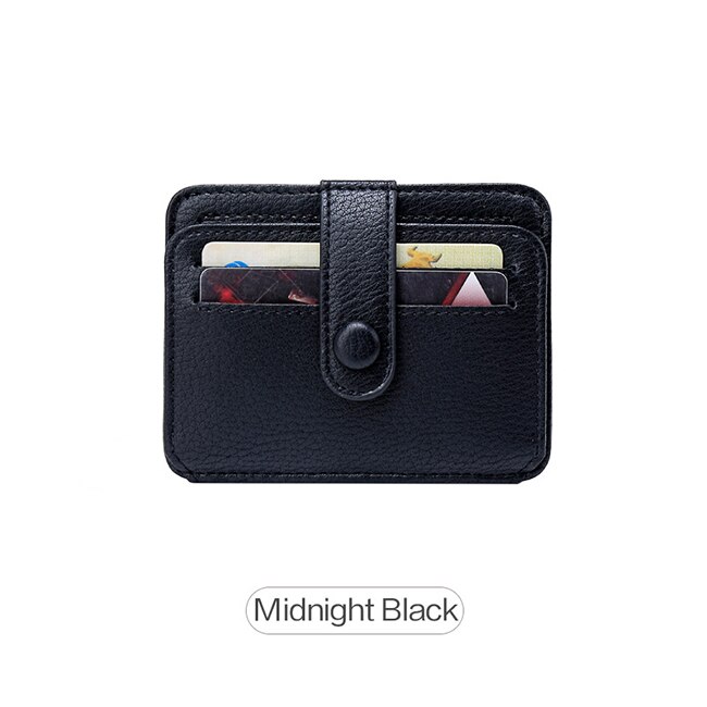 Girl ID Card Holders Wallet Business Bank Credit Card Bus Card Driving Licence Cover Holder Short Wallets Korea Style: black
