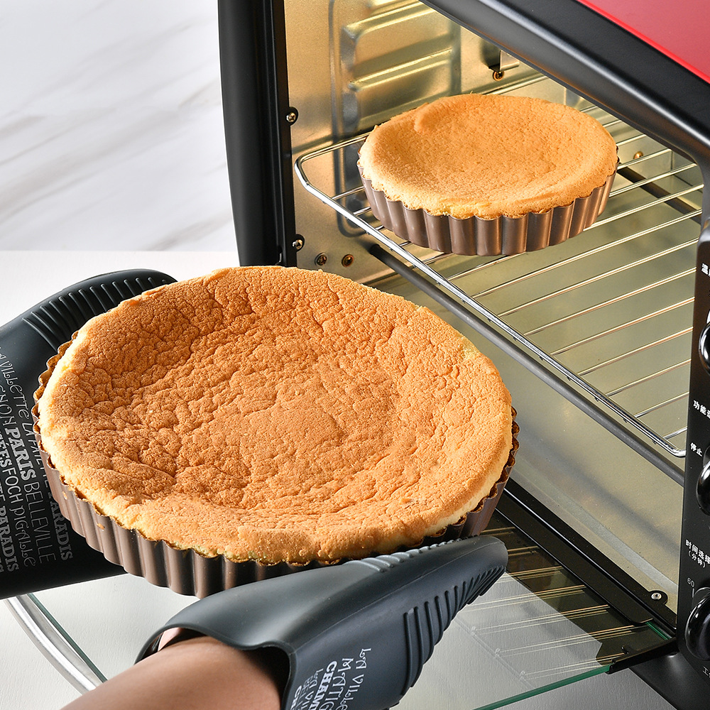 Fluted Pie Tart Pan Mold Baking Removable Bottom Nonstick Quiche Tool Rectangle Bakeware Template Dishes Cake Pans