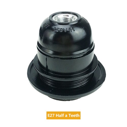 Ascelina lampe base  e14/e27 bakelit lampholder edison pendel lampe sokkel vintage industriel lampeholder lys montering til hjemmet