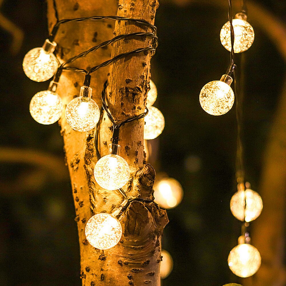 Solar Lamp String LED String Fairy Lights Solar Power Two Functions Garlands Garden Christmas Decor Light For Outdoor
