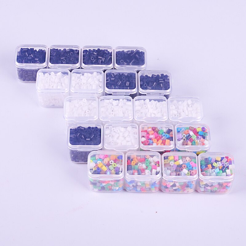 1000Pcs 2.6mm Mini Hama Beads Material Fuse/Perler Beads For Make Caroon Pixel Figure Jigsaw Educational Class Toys