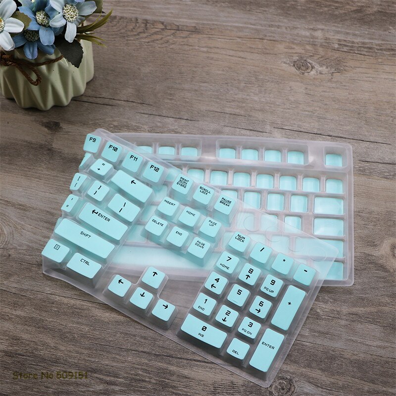 For Logitech G610 G810 G910 G213 G413 G512 K840 backlit game mechanical keyboard protector button dust cover Protective skin: Sky blue