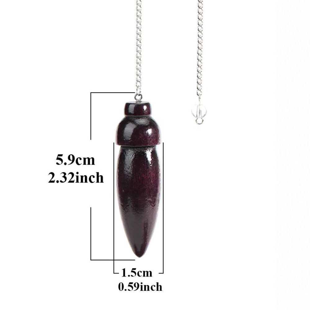Pêndulo De Madeira Natural para Adivinhação, Radiestesia Pêndulos De Madeira Egípcia, Radiestesia com Corrente, Reiki Espiritual, Novo: Cor dourada amarelo claro