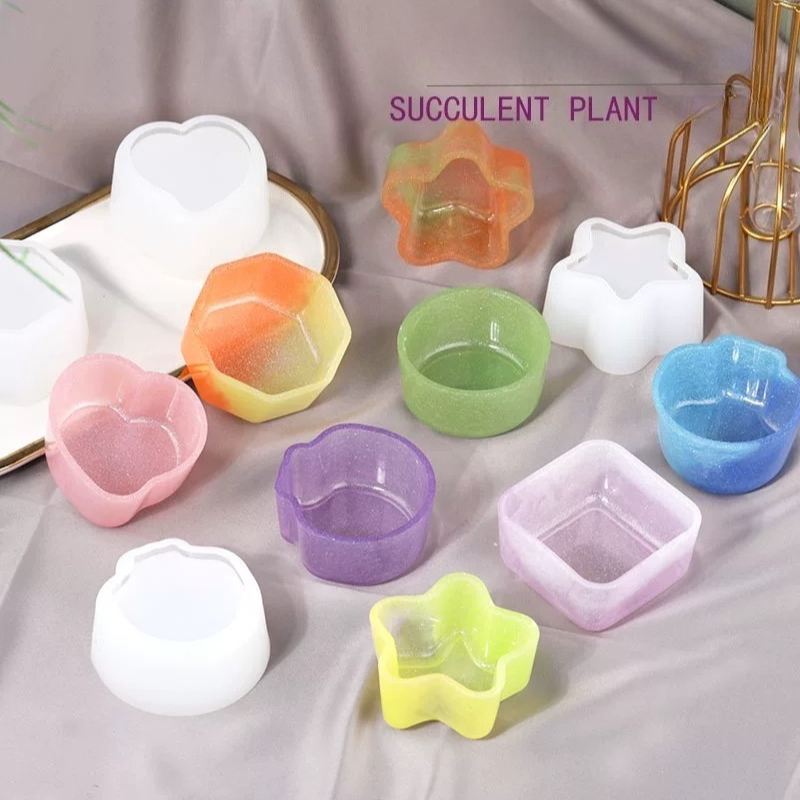 Diy silikonowa forma do słoika na świece, żywica, naczynie z sosem, małe naczynie na płatki, forma z żywicy, słoik na świece, pudełko na biżuterię, rękodzieło, wystrój domu