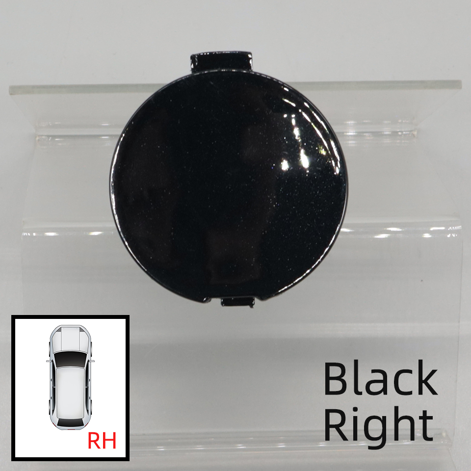 Tapa de cubierta de ojo de gancho de remolque de parachoques trasero de coche para Mazda 6 Atenza Sedan -2023 enganche de remolque cubierta de remolque embellecedor de guarnición: Negro