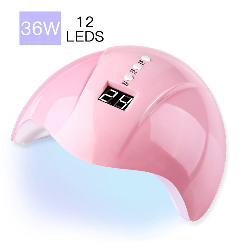 36 W MINI USB Lamp Nail Droger met Timer Voor Nail LED UV Lamp Voor Manicure LCD Display Drogen Alle gels Nagellak Nail Art Tool