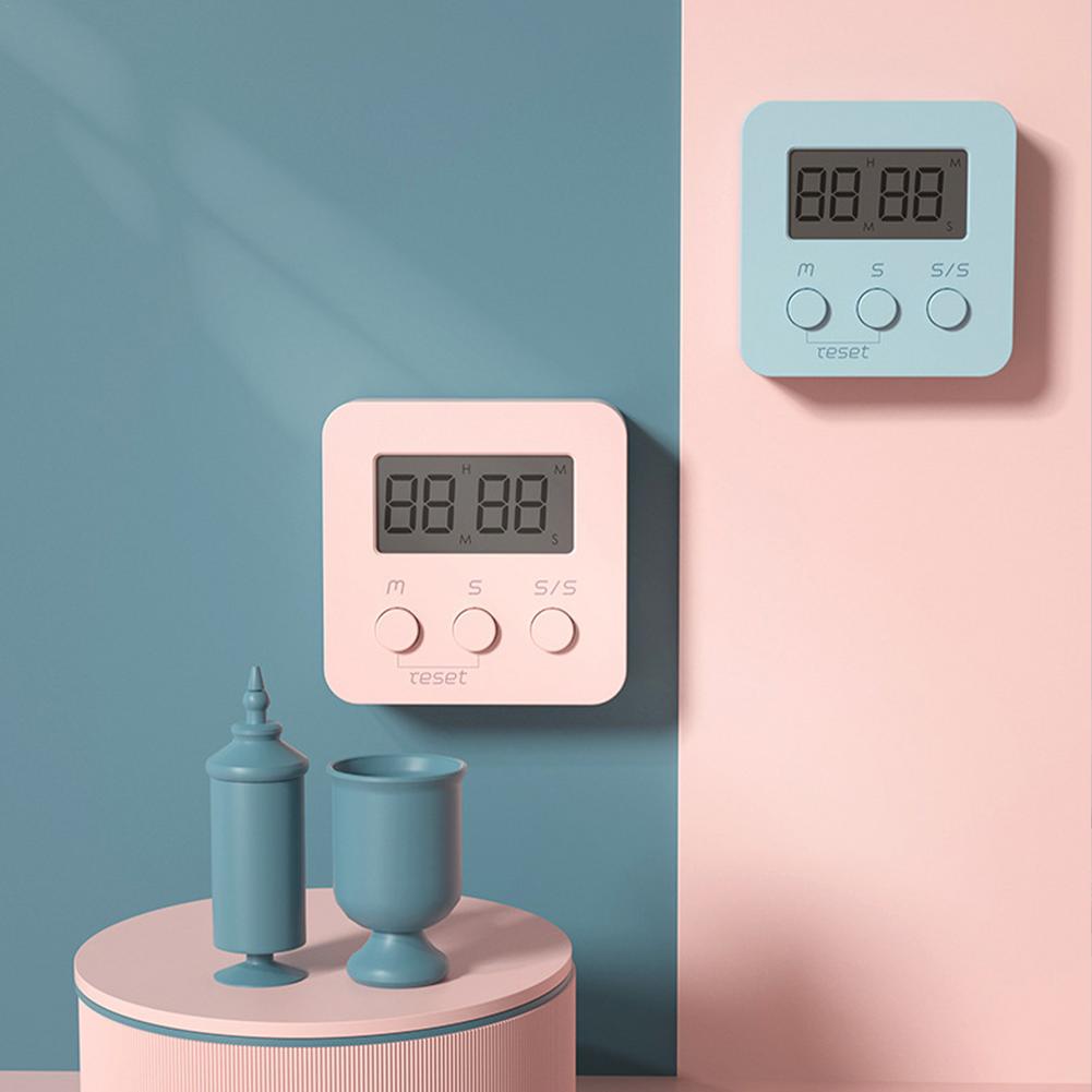 LCD Mini Kitchen Timer Cooking Alarm Clock Digital Timer Built-in Speaker Sleep Shower Study Stopwatch Count Kitchen Gadget Tool