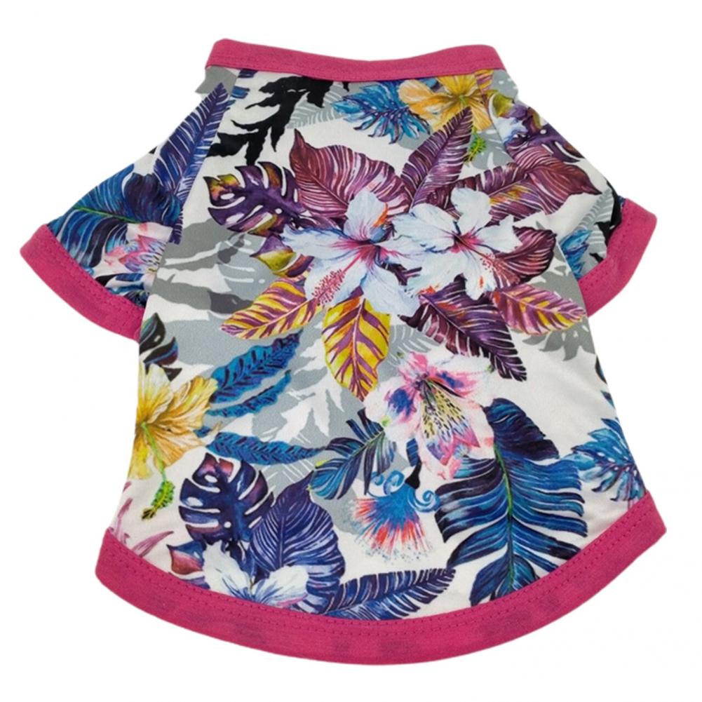 Fine Workmanship Soft Wear-resistant Curved Hem Pet T-shirt for Summer