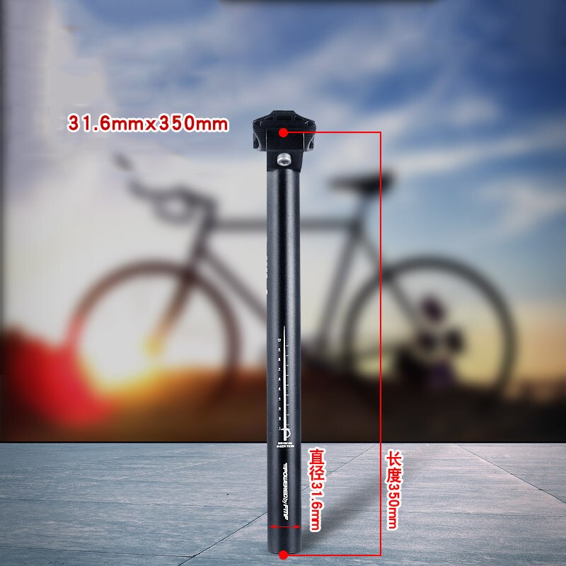 Aluminiumlegering mtb racefiets fiets zadelpen 25.4/27.2/28.6/30.4/30.8/31.6mm*350/450mm mountainbike zadelpen zitbuis: 31.6350mm