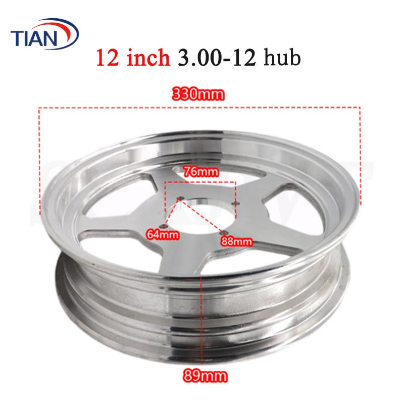 8/10/12 Inch Alloy Wheel Hub Aluminum 2.75-8 3.
00-8 2.75-10 3.00-10 3.50-10 4.00-10 4.50-12 for Monkey Bike Small Motorcycle: Ivory