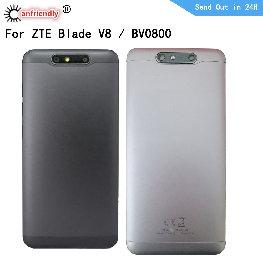 Back Door Behuizing Voor Zte Blade V8 BV0800 Terug Behuizing + Adhesive Paneel Plaat Batterij Cover Shell Voor Zte Blade v8 BV0800