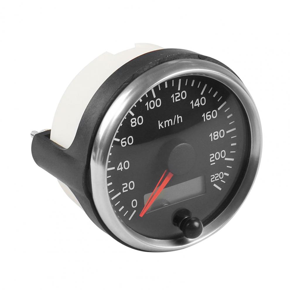 2 In 1 Speedometer Rust-proof ABS Universal 85mm Speedometer for Outdoor 12/24(v) 2 Inch Sensitive Mileage Counter Speed Gauge