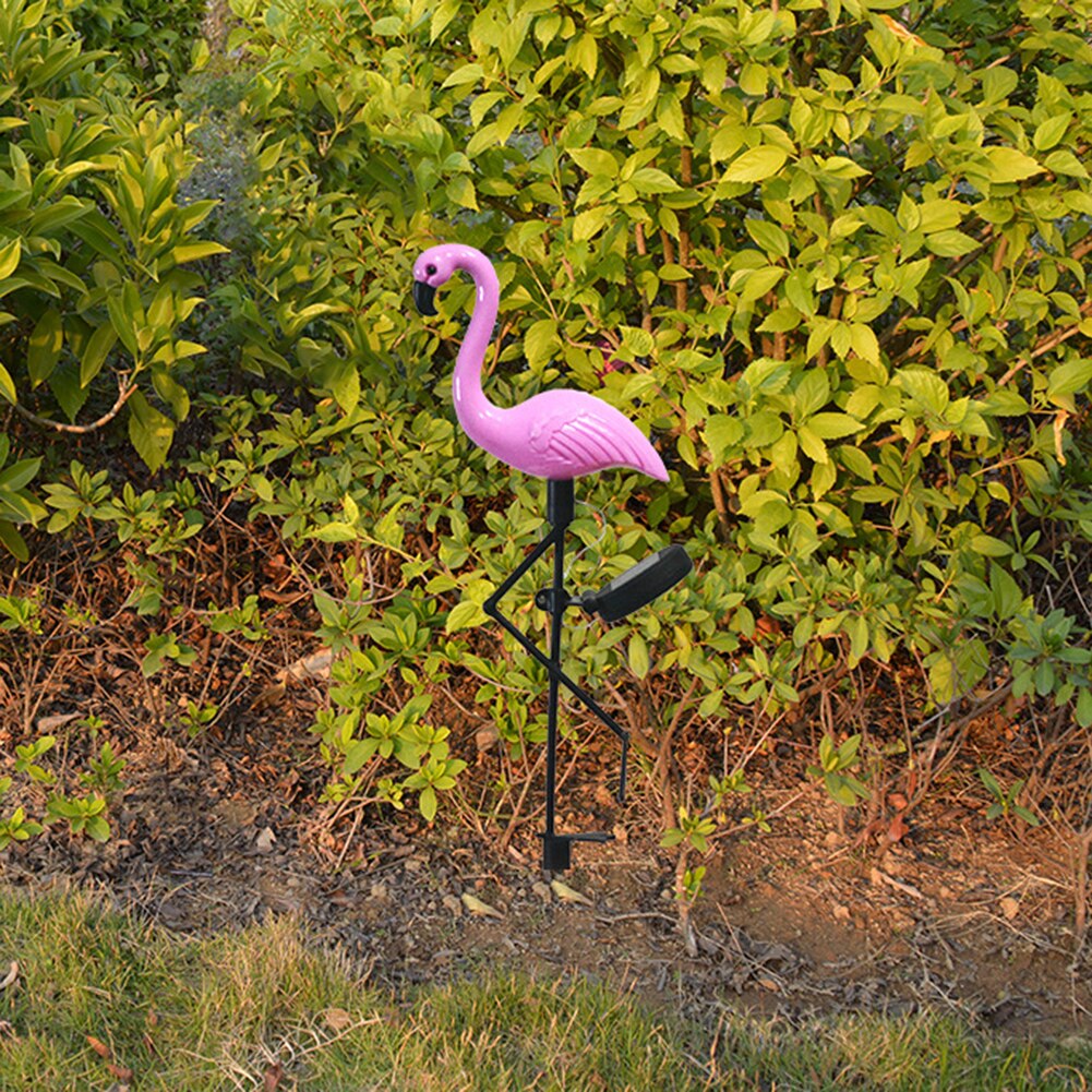 Solcelledrevet flamingo-pæl led-lys vandtæt vej haveplænelampe