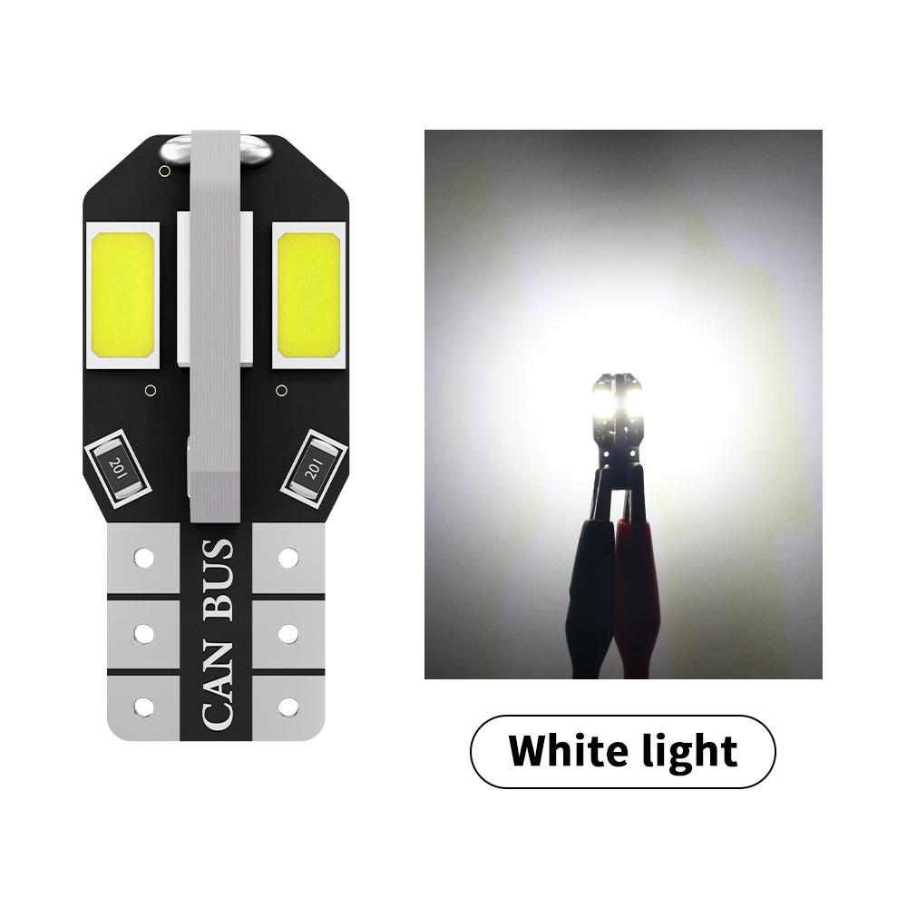 2x T15 Canbus 7.5W 6000K Xenon White LED Reverse Bulbs – 5630 Chips – Fit 921 920 917