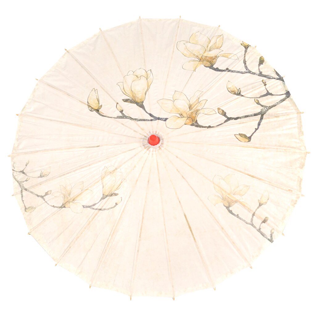 Chinese Silk Cloth Umbrella Classical Style Decorative Umbrella Oil Paper Umbrel Classical bamboo dance craft umbrella: H