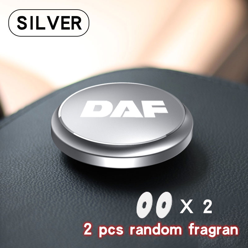 Désodorisant de voiture d'aromathérapie, parfum de saveur, forme d'ovni, décor de parfum pour DAF, voiture xf 95 105 cf lf van, accessoires de camion: WHITE