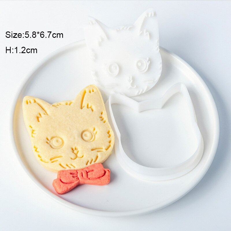 15 Styles Animals Pet Cat Dog Paw Cookie Cutter Mold 3D Cat Biscuits Cutter Sugarcraft Pastry Biscuit Mold Kitchen Baking Tools: E2177